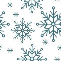 Minimalist winter seamless pattern with geometric snowflakes and icy blue tones for a modern seasonal design concept as Modern winter pattern with geometric snowflakes and icy blue Clean Set 2 vector