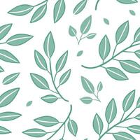 Minimalist spring nature seamless pattern with subtle leaf designs and light green tones for modern nature aesthetics concept as Subtle minimalist spring nature pattern with light Clean Set 2 vector