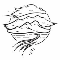 Minimalist summer waves seamless pattern with soft flowing waves and neutral tones for subtle coastal designs concept as Neutral toned summer wave pattern with soft flowing waves i Clean vector