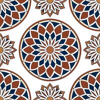 Middle Eastern geometric patterns and mosaics seamless tile pattern with intricate designs and rich colors for exotic decor concept as Intricate geometric patterns and rich colored Clean Set 2 vector