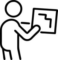 Man searching building plot cadastral plan choose buy building plot house construction digital tablet concept as Man searching for building plots on cadastral plan using digital ta Clean vector