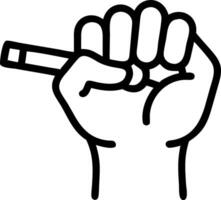 Male hand destroying cigarettes on black background Stop smoking concept World no tobacco day concept as A man crushing cigarettes symbolizing the stop smoking movement and suppo Clean vector
