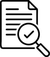 Magnifying glass focus on approve document icon on white background illustrating business process workflow and project approval concept concept as Magnifying glass highlights appr Clean vector