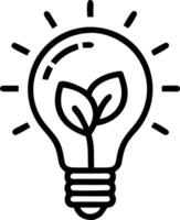 Light bulb symbolizes green energy and clean circular power solutions showcasing eco friendly renewable and sustainable energy sources concept as Futuristic concept featuring a gl Clean vector