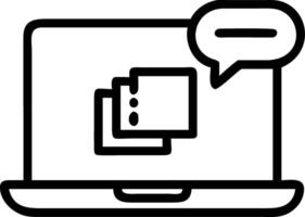 Laptop powered AI generator bridging design language translation chat support image creation coding and ads concept as Individual harnesses advanced technology for seamless conten Clean vector