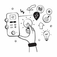 Individual with smart thermostat and tech overlay symbolizing energy saving smart home in double exposure with copy space concept as An individual blended with a smart thermostat Clean vector