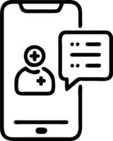 Illustration design for technology online healthcare with smartphone concept concept as A digital design showcasing healthcare services and consultations conducted through smartpho Clean vector