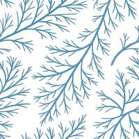 Icy branch silhouette seamless tile pattern with delicate frost details and cool blue tones concept as Delicate frost on icy branch silhouettes creates a seamless tile pattern with Clean vector