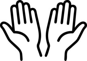 Human hands open palm up worship with faith in religion and belief in God on blessing backgroundChristian Religion concept background concept as Hands open in worship with faith Clean Set 2 vector