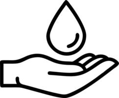 hand holding clear droplet in lush setting championing water conservation world water day protecting resources environment concept as Gentle palm cradling pure liquid drop symboliz Clean vector
