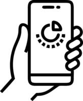 Hand hold Smartphone with Update Software Computer Program Upgrade Business Technology Internet Update on virtual screen Internet and technology concept loading bar with installin Clean vector