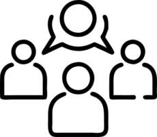Group business people meeting for creative marketing planning symbolizes teamwork brainstorming and collaborative workplace success concept as Highlights the power of group collab Clean vector