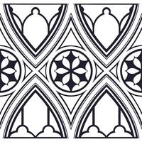Gothic frame seamless tile pattern with dark tones and intricate details concept as Dark toned gothic frames form seamless tile patterns with intricate details adding mysterious el Clean vector