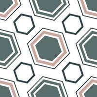 Geometric retro polygon seamless tiles muted jewel tones on white background suitable for sophisticated designs concept as Creating geometric seamless tile with retro polygons in m Clean vector