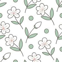 Gentle spring sunshine seamless pattern with soft rays and light floral elements for peaceful elegant designs concept as Elegant spring sunshine pattern with soft rays and delicate Clean Set 2 vector