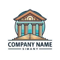 a logo for a company that is called company name simon white background vector