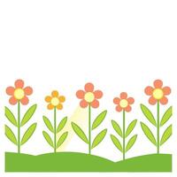 Fresh spring sunshine seamless pattern with vibrant light rays and blooming flowers for energizing spring visuals concept as Energizing spring sunshine pattern with vibrant rays an Clean Set 4 vector