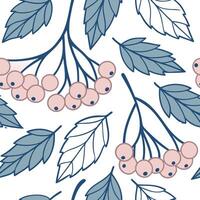 Frost covered berries seamless tile pattern with icy accents and winter hues concept as Icy accents on frost covered berries create a seamless tile pattern with winter hues for coz Clean vector