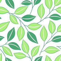Fresh spring leaves seamless pattern with soft washes of color and delicate gradients for organic elegance concept as Organic spring leaves pattern with soft washes of color and de Clean Set 2 vector