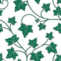 Fresh green ivy seamless tile pattern with tendrils wrapping around creating a sense of growth and vitality concept as Fresh green ivy tendrils wrap around in a seamless tile patte Clean vector