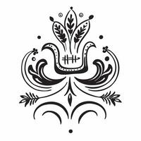 Folk art seamless pattern with vibrant floral motifs and intricate designs for a colorful traditional cultural look concept as Vibrant folk art pattern with detailed floral motifs Clean vector
