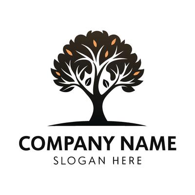 a logo for a company that tree white background