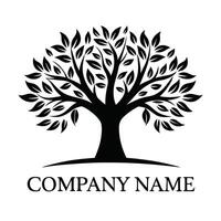 a logo for a company that called tree white background vector