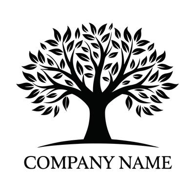 a logo for a company that called tree white background