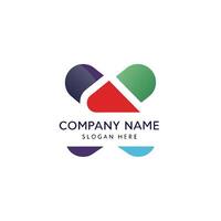 abstract logo design template for business white background vector