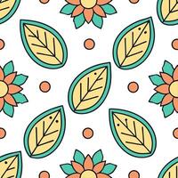 Ethnic patterns seamless design with hand drawn motifs and vibrant contrasting colors for a playful artistic cultural theme concept as Hand drawn ethnic patterns with vibrant color Clean Set 2 vector