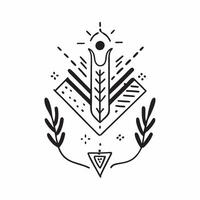 Ethnic patterns seamless design with geometric shapes and earthy tones for a modern organic vibe concept as Geometric ethnic patterns with earthy tones perfect for a modern and org Clean vector