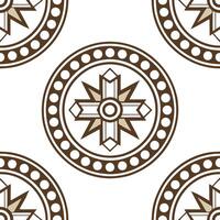 Ethiopian Geez seamless tile pattern with earthy tones and traditional motifs for cultural decor concept as Earthy toned Geez patterns arranged seamlessly for traditional Ethiopian Clean Set 2 vector