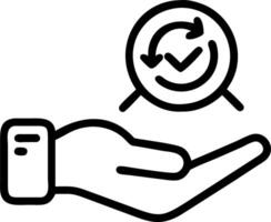 ESG icon on a hand emphasizing environmental social governance in ethical business connected on green background concept as Imagery underscores corporate approach for ecological c Clean vector