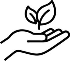 ESG icon concept in the hand for environmental social and governance in sustainable and ethical business on the network connection on a green background concept as Hand holds ESG Clean Set 2 vector