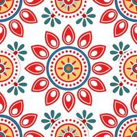 Eastern European folk art and embroidery seamless tile pattern with vibrant colors and intricate details for traditional decor concept as Vibrant folk art and intricate embroidery Clean Set 4 vector