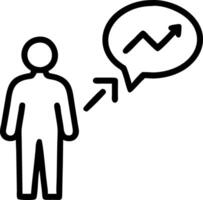 development growth concept businessman plan increase positive indicators business growth concept as A businessman reviews performance charts strategizing methods for sustainable gr Clean vector