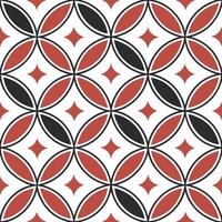 Design a seamless pattern with vintage geometric wallpaper elements featuring bold shapes and contrasting colors concept as Create a repeating design that incorporates geometric mo Clean vector