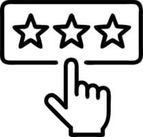 Customers rate service experiences via online application surveys assessing service quality and influencing business reputation rankings concept as Customers rate service experien Clean Set 2 vector