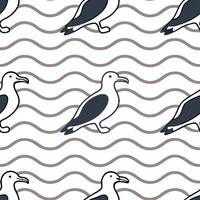 Curate mid century style seamless pattern with retro wave elements isolated designs offering scalable graphics for print shop concept as Dynamic tile effects unify vintage aesthet Clean vector