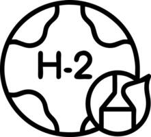 Crystal globe with clean hydrogen energy concept and H2 for sustainable environment eco friendly industry climate alternative energy for net zero and reducing greenhouse gas emissi Clean vector