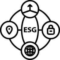 Crystal globe features sustainable development and ESG icons symbolizing environment social governance and business cooperation for a sustainable world concept as Crystal globe fe Clean Set 2 vector