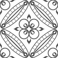 Create elegant seamless pattern with vintage frame borders filigree tile elements white balance high resolution graphics concept as Ornamental curves blend seamlessly with structu Clean vector