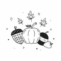 Cozy autumn seamless pattern with plaid pumpkins and acorns for a comfortable fall vibe concept as Comfortable autumn pattern with plaid pumpkins and acorns perfect for a cozy fall Clean vector