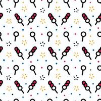 a pattern with a pair of scissors and a star vector