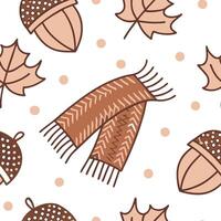 Cozy autumn knitted blanket seamless tile pattern with warm colors and textured details concept as Warm colors and textured knit details create a cozy autumn knitted blanket seamle Clean Set 2 vector