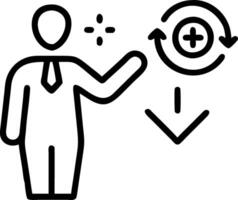 Control quality and optimize cost for productsservices to enhance customer satisfaction and company performance businessman interacting with concept illustrating successful corpor Clean vector