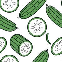 Cool cucumber seamless tile pattern with green tones perfect for a refreshing summer vibe concept as Cool green cucumber with fresh tones creates a seamless tile pattern perfect fo Clean vector