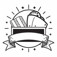 Construction Helmet and Blueprints Border with Honoring Labor Day Wording concept as A striking border frame featuring a construction helmet and blueprints symbols of construction Clean Set 6 vector