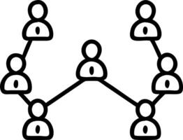 Connected together on a blue background symbolizing teamwork network and community concept concept as People connected together on blue background symbolizing teamwork networking a Clean vector