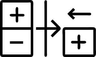 Concept of opposites wood blocks with plus and minus on blue background symbolizes balance decision making and workplace strategy concept as Highlights strategic thinking in evalu Clean vector